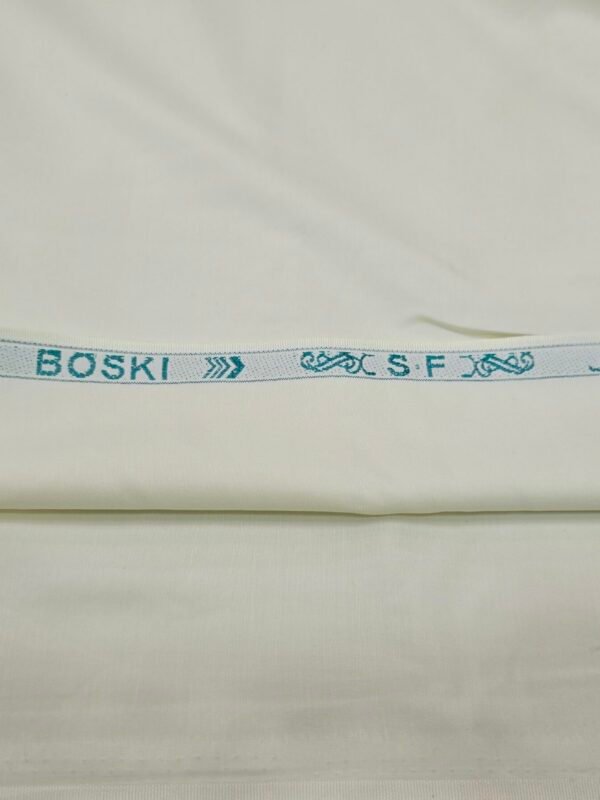 Ahmad Iqbal Unstitch Boski Cream Color Gents Clothing