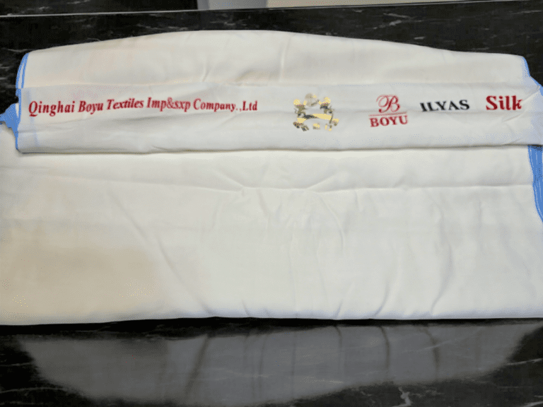 Ahmad Iqbal Unstitch White Color Gents Clothing Original Boski Suit