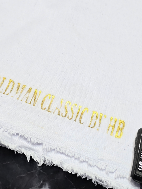 Ahmad Iqbal Cloth House White Unstitch Gents Chairman Latha