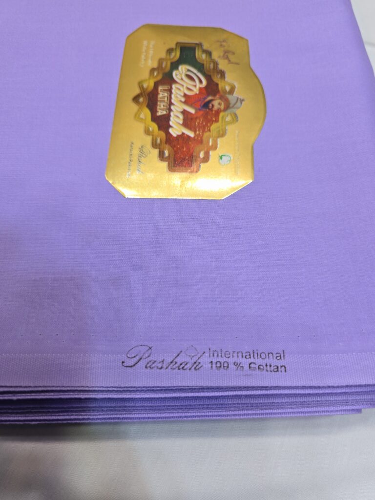 Ahmad Iqbal Unstitch Purple Pasha Latha Gents Clothing