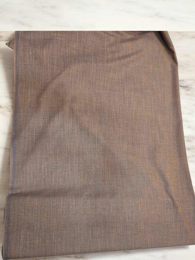 Ahmad Iqbal Unstitch Tropical Fabric Brown Color Gents Clothing