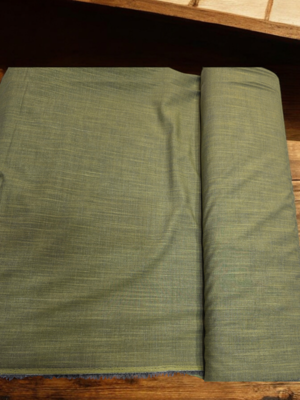 Ahmad Iqbal Unstitch Tropical Fabric Green Color Gents Clothing