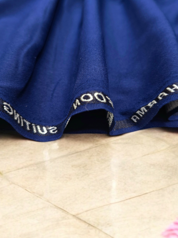 Ahmad Iqbal Unstitch Wash & Wear Royal Blue Color Gents Clothing