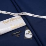 Gul Ahmad Cotton unstitched navy blue fabric 4.5 meters, Faisalabad Pakistan