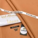 Gul Ahmad Cotton unstitched rust brown fabric 4.5 meters, Faisalabad Pakistan